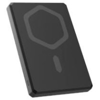 UAG Ultra Slim 5K 5000 mAh Powerbank with 10W Stand MagSafe Compatible USB-C Cable - Black/Gray