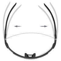 Rockbros Cycling Glasses Photochromic, with UV Protection and Corrective Insert - Transparent Black