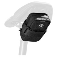 Rockbros Mini Saddle Bag with CO2 Cartridge Holder - Black/Green