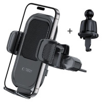 Tech-Protect V8 Car Holder for CD Slot or Air Vent Mount - Black