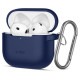 Tech-Protect Silicone Hook Case for AirPods 4 - Navy Blue