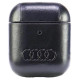 Audi Leather Big Logo Case for AirPods 1 / 2 - Black