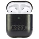 Audi Leather Big Logo Case for AirPods 1 / 2 - Black