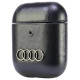 Audi Leather Big Logo Case for AirPods 1 / 2 - Black