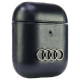 Audi Leather Big Logo Case for AirPods 1 / 2 - Black