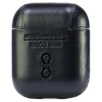 Audi Leather Big Logo Case for AirPods 1 / 2 - Black
