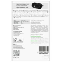 Puro Car Holder with Qi2 Charger, MagSafe Compatible - Black