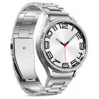 Puro METAL Stainless Steel Strap for Samsung Galaxy Watch 4 / 4 Classic / 5 / 5 Pro / 6 / 6 Classic - Silver