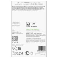 Puro 10W TPE USB-A - USB-C Cable 2m - White
