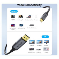 Tech-Protect UltraBoost USB-C to DisplayPort 1.4 8K 60Hz Cable 180cm - Black