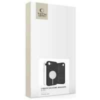 Tech-Protect Liquid Silicone MagSafe iPhone 16e Case - Black