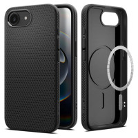 Spigen Liquid Air Mag MagSafe iPhone 16e Case - Matte Black