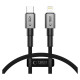 Tech-Protect Ultraboost DNA USB-C / Lightning PD27W/3A cable 25 cm - gray