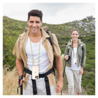 Tech-Protect FlexAir Chain MagSafe iPhone 16e Case - Black/Beige