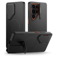Tech-Protect Kevlar Aura MagSafe Case for Samsung Galaxy S25 Ultra - Black/Orange