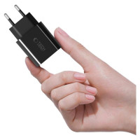 Tech-Protect NC20W USB-C 1-Port PD20W Wall Charger - Black
