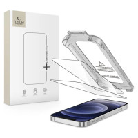 Tech-Protect Quick Set+ 2-pack tempered glass for iPhone 12 / 12 Pro - black