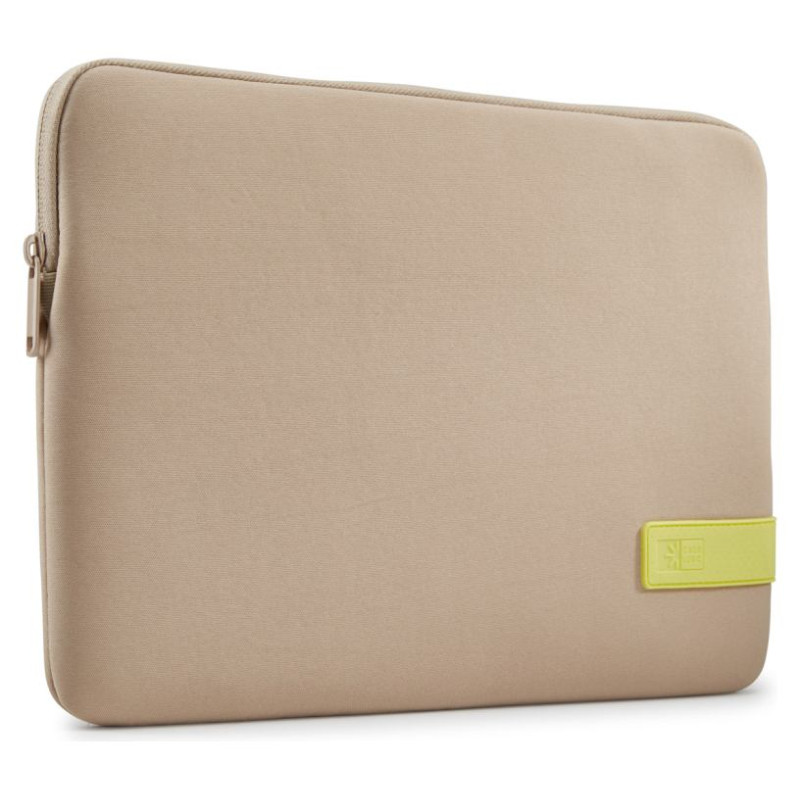 Case Logic 4689 Reflect Laptop Sleeve 13.3 REFPC-113 Plaza Taupe/Sun-Lime