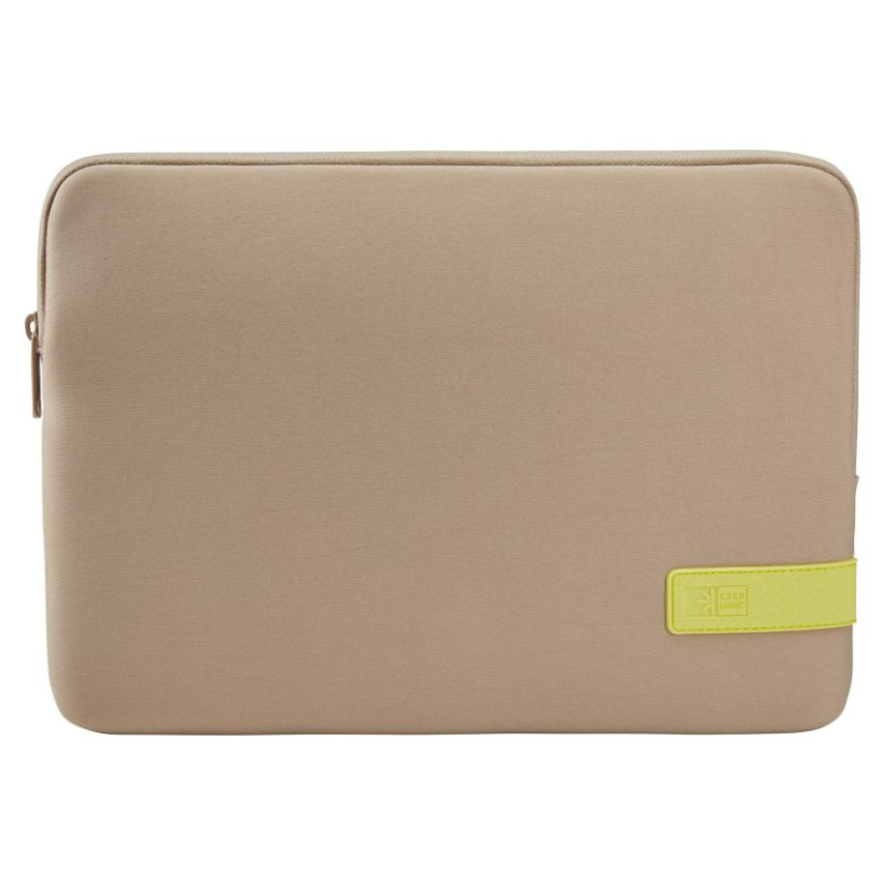 Case Logic 4689 Reflect Laptop Sleeve 13.3 REFPC-113 Plaza Taupe/Sun-Lime