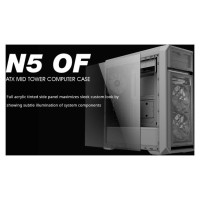 Zalman N5 OF ATX, White LED x3, ODD
