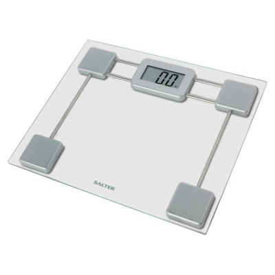Salter 9081 SV3R Toughened Glass Compact Electronic Bathroom Scale