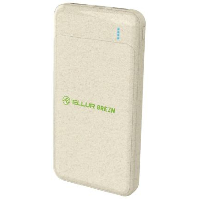 Tellur PD103 Green Power Bank 10000mAh, 2xQC3.0 + PD 18W cream