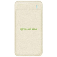 Tellur PD103 Green Power Bank 10000mAh, 2xQC3.0 + PD 18W cream