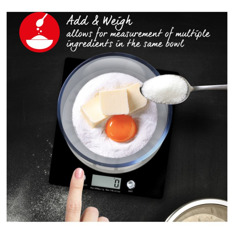 Salter 1036 UJBKDR Great British Disc Digital Kitchen Scale