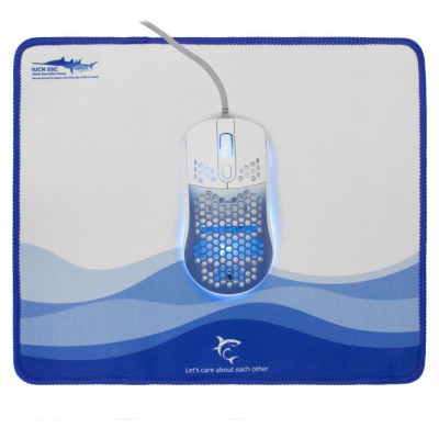 White Shark GMP-2201 Megalodon Mouse + Mousepad Bundle