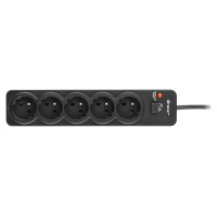 Tracer 46976 PowerGuard 1.8m Black (5 Outlets)