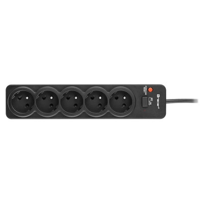 Tracer 46976 PowerGuard 1.8m Black (5 Outlets)
