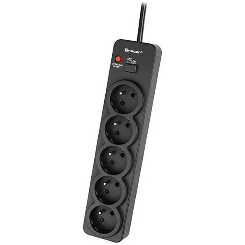 Tracer 46976 PowerGuard 1.8m Black (5 Outlets)