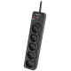 Tracer 46976 PowerGuard 1.8m Black (5 Outlets)