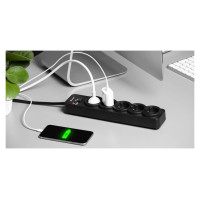 Tracer 46976 PowerGuard 1.8m Black (5 Outlets)