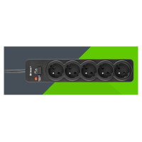 Tracer 46976 PowerGuard 1.8m Black (5 Outlets)