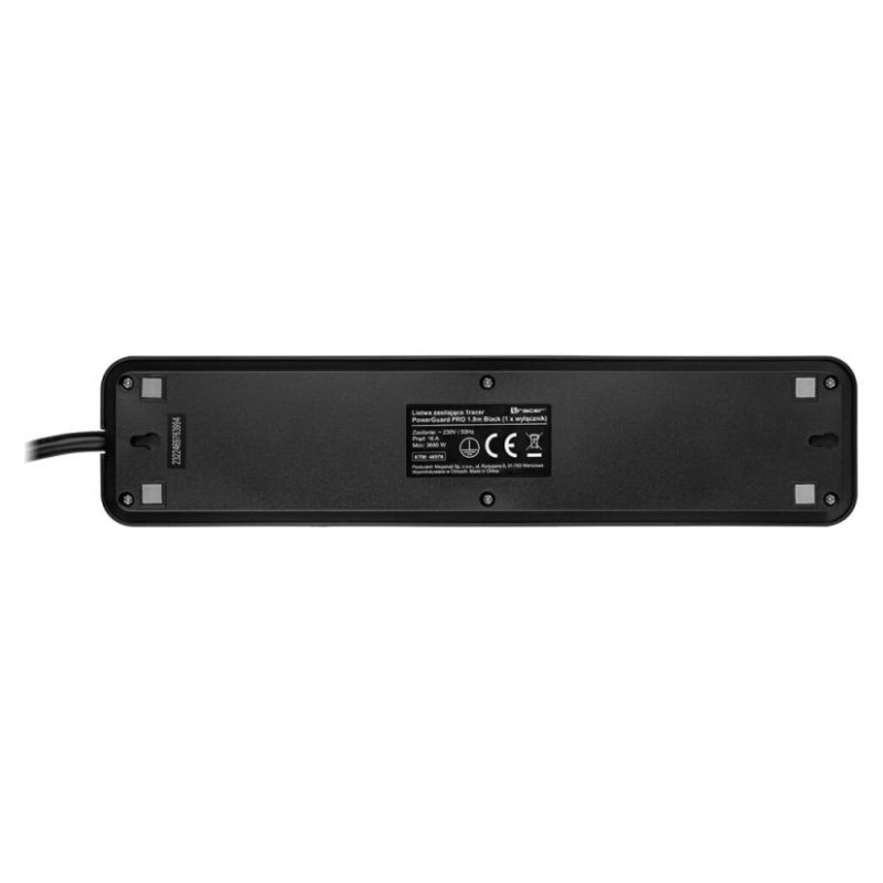 Tracer 46976 PowerGuard 1.8m Black (5 Outlets)