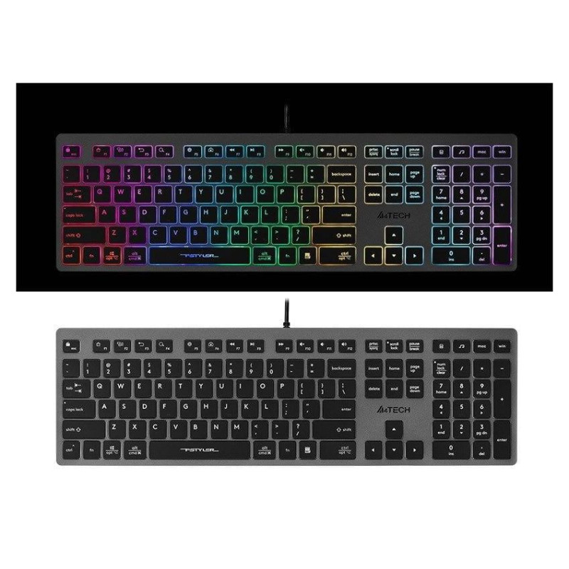 A4Tech 47126 FSTYLER FX60H Grey Neon Backlit