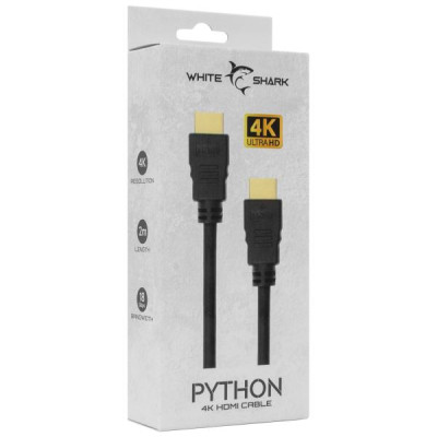 White Shark Python Cable HDMI-HDMI 2.0 M/M 2m 4K@60Hz