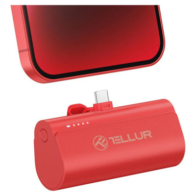 Tellur PD202 Powerbank 5000mAh red