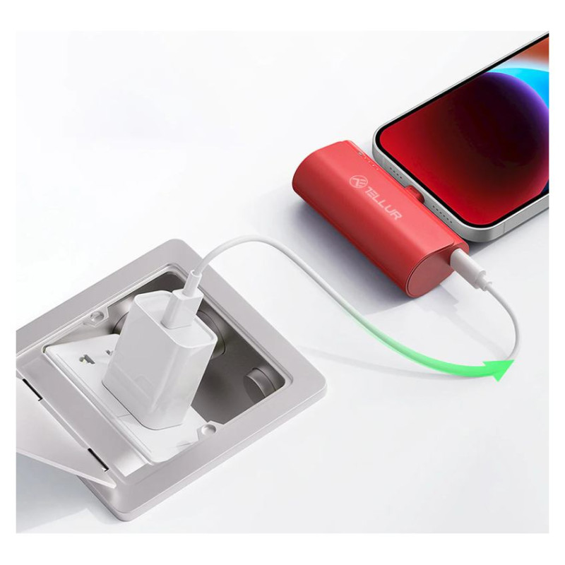 Tellur PD202 Powerbank 5000mAh red