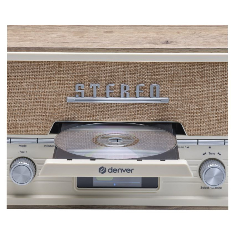 Denver MDA-525LW Light Wood