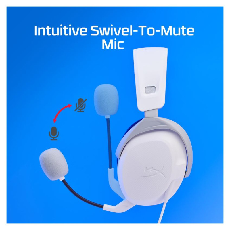 Hyperx HEADSET HYPERX CLOUDX STINGER2/WHITE/BLUE 75X29AA HYPERX