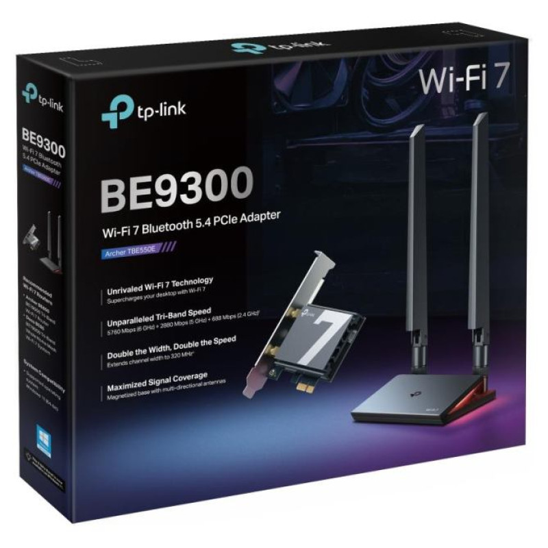 Tp-Link WRL ADAPTER 9300MBPS WI-FI 7/ARCHER TBE550E TP-LINK