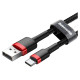 Baseus Cafule Cable durable nylon cable USB / USB-C QC3.0 2A 3M black-red (CATKLF-U91)