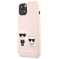Karl Lagerfeld KLHCP13SSSKCI iPhone 13 mini 5,4" hardcase jasno r&oacute;żowy/light pink Silicone Karl & Choupette