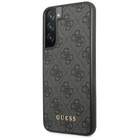 Guess GUHCS22SG4GFGR S22 S901 szary/grey hard case 4G Metal Gold Logo