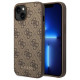 Guess GUHCP14SG4GFBR iPhone 14 6.1 "brown / brown hard case 4G Metal Gold Logo