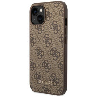 Guess GUHCP14SG4GFBR iPhone 14 6.1 "brown / brown hard case 4G Metal Gold Logo