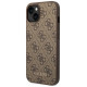 Guess GUHCP14SG4GFBR iPhone 14 6.1 "brown / brown hard case 4G Metal Gold Logo