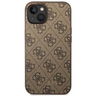 Guess GUHCP14SG4GFBR iPhone 14 6.1 "brown / brown hard case 4G Metal Gold Logo